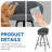 Upholstered Counter Stool With Metal Frame-2126321954-2126321955