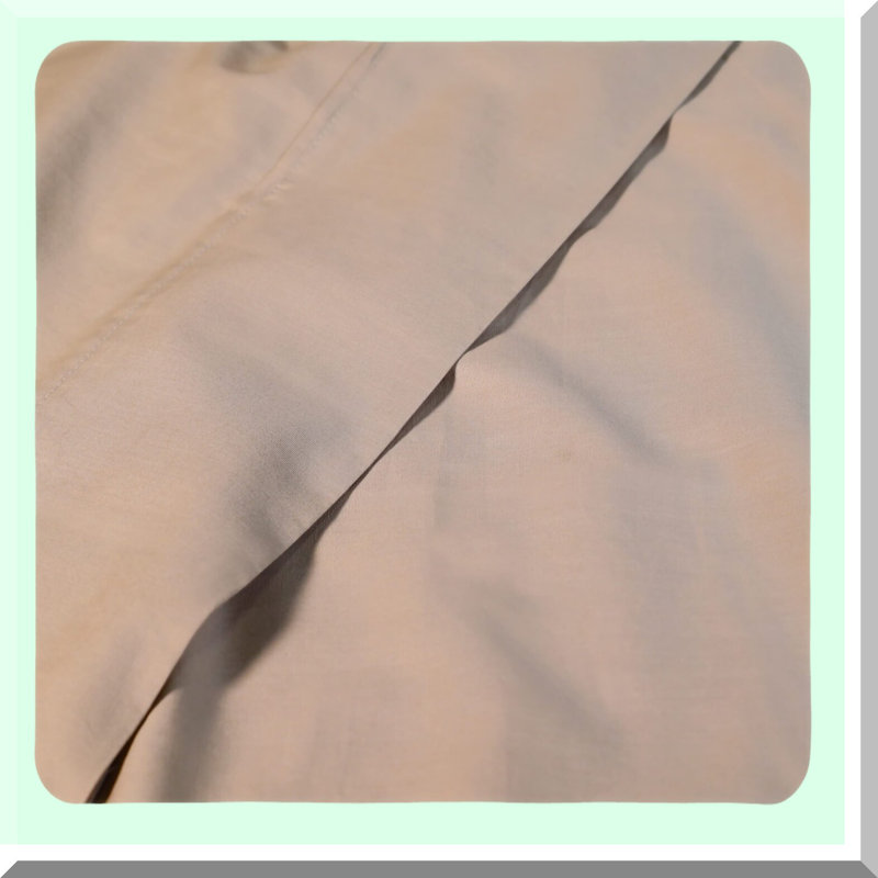 Luxury Tan Cotton Percale Twin Sheet Set - Deep Pocket, 4-Piece Bedding Bundle for Cozy Sleep Experience - Breathable & Soft Material