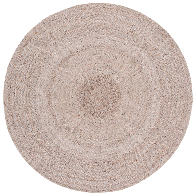 Braided 808 Hand Woven Pet Yarn Pile No Pattern Rug, Round 5'