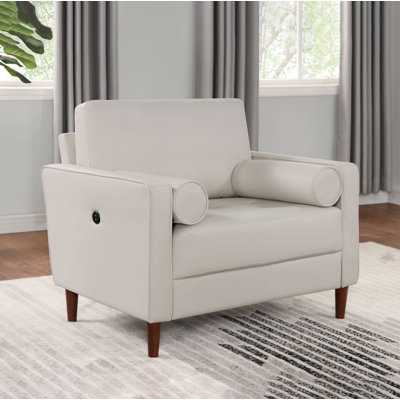 Caprina Faux Leather Armchair