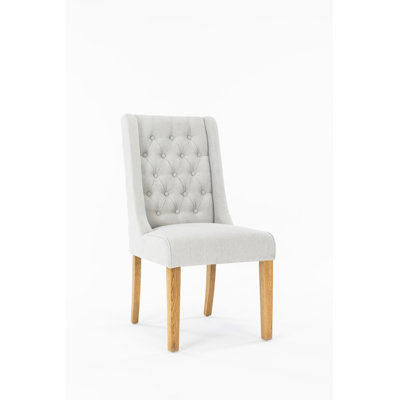 Mairead 35cm H Tufted Polyester Blend Upholstered Wing Back Side Chair