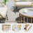 4 Pieces Rattan Outdoor Patio Furniture Set With Thick Cushions
