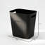 Poubelle rectangulaire en plastique de 3,5 gallons, poubelle compacte pour salle de bain, cuisine, bureau, salle de lavage et dortoir - durable et facile à nettoyer-123441129