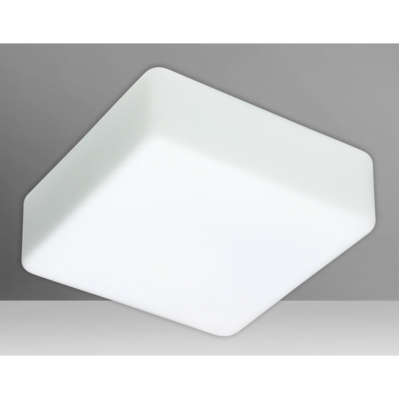 Geo White 2 - Bulb Outdoor Flush Mount