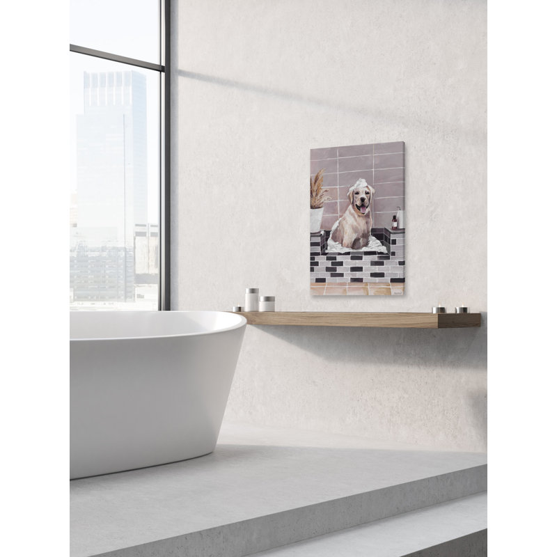 Perfect Bubble Bath - Wrapped Canvas Painting, 101cm H x 66cm W x 3.81cm D