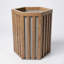 Pot à fleurs Hexagon Colonne SM - Brun moyen-859751769-859751771