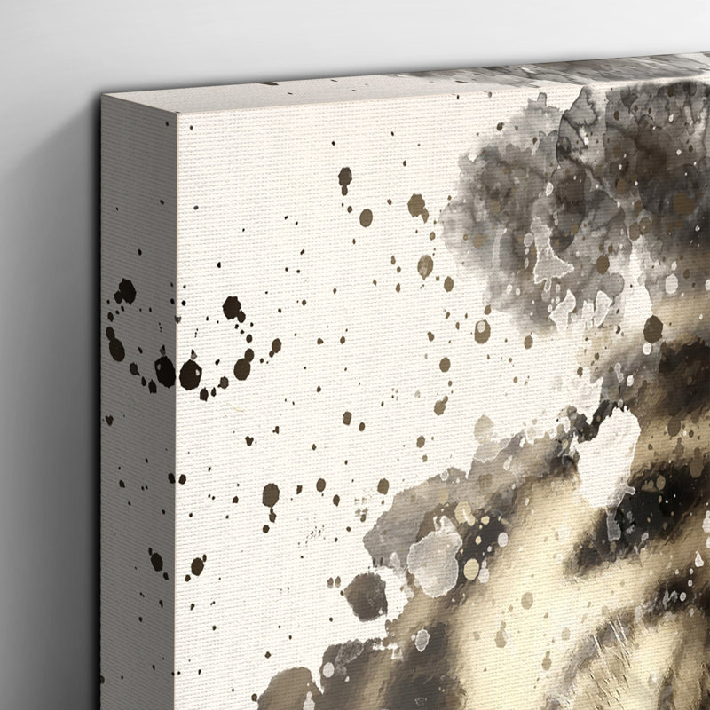Tiger (3) Painting on Canvas - Wrapped Canvas, 50cm H x 35cm W