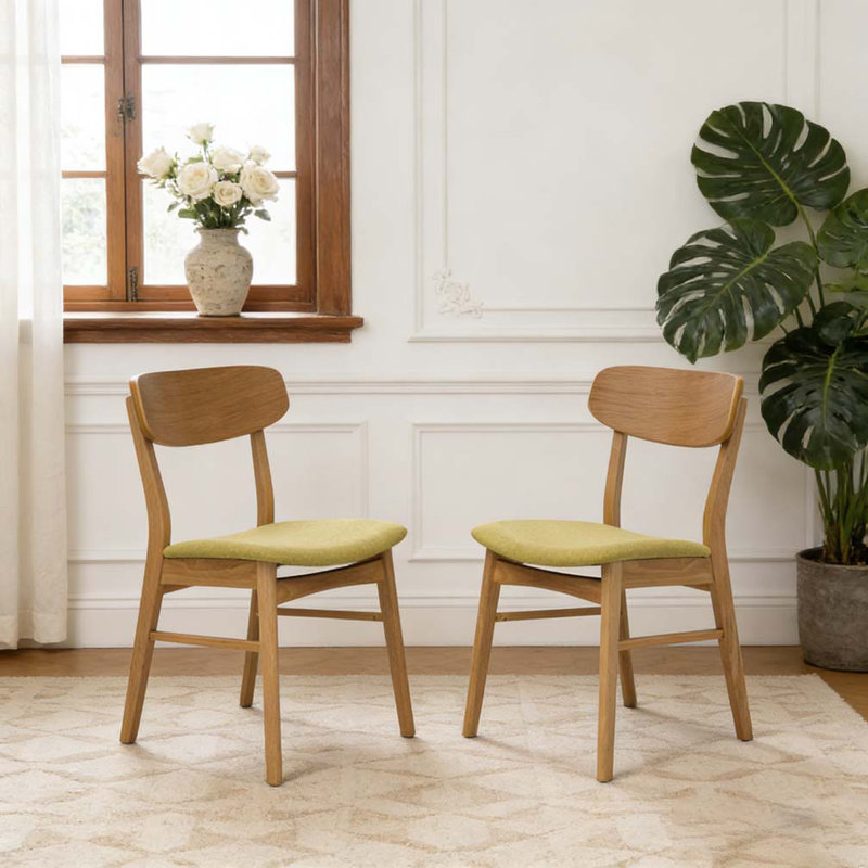 DINING CHAIR, Green, Brown