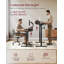 Adjustable Metal Base Computer Desk with Power Outlet