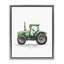 Camion de travail, cadre flottant de tracteur vert, design par Christine Simpson Art-1415129625-1415129627