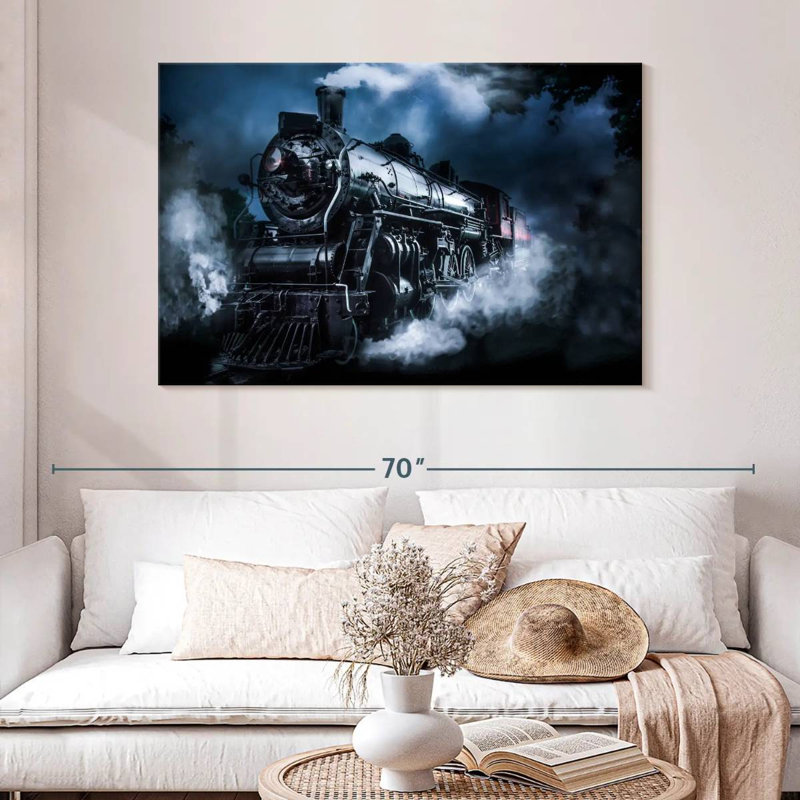 Train à vapeur foncé Mehar, H 32 po x l 48 po