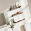 Étagères d'angle flottantes pour le rangement et la décoration murale, étagères murales en bois rustique pour salle de bain, cuisine, salon, chambre à coucher, ensemble d'étagères gain de place-473244498