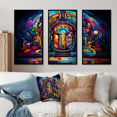 Multicolor Psychedelic Jukebox Sound - Jukeboxes Wall Art