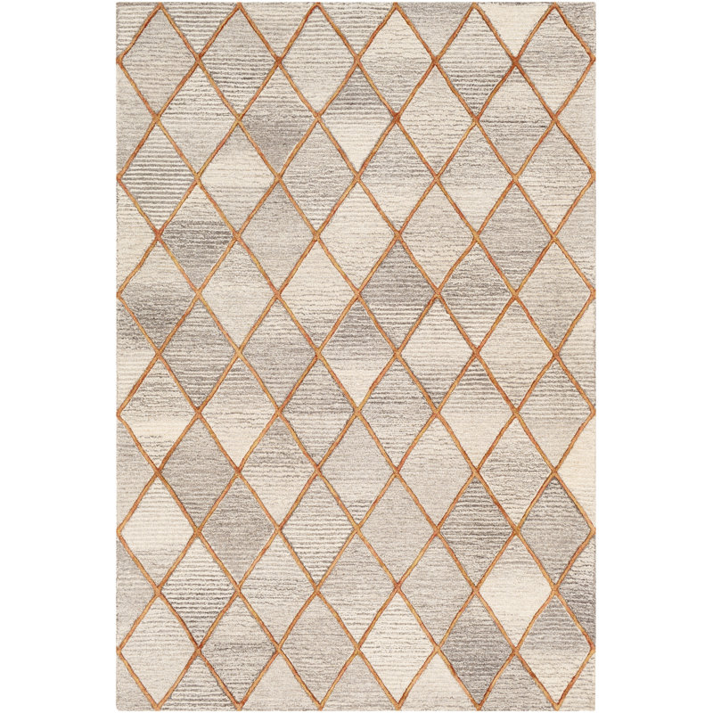 Lynden Hand Tufted Geometric Indoor Rug, Rectangle 2' x 3'