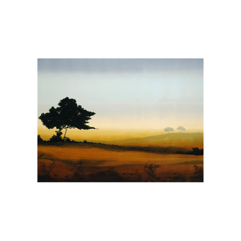 Golden Glow III - peinture sur toile tendue, H 24 po x l 32 po, Couche de verre