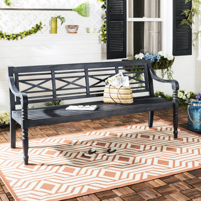 Paull Solid Wood Acacia Outdoor Bench