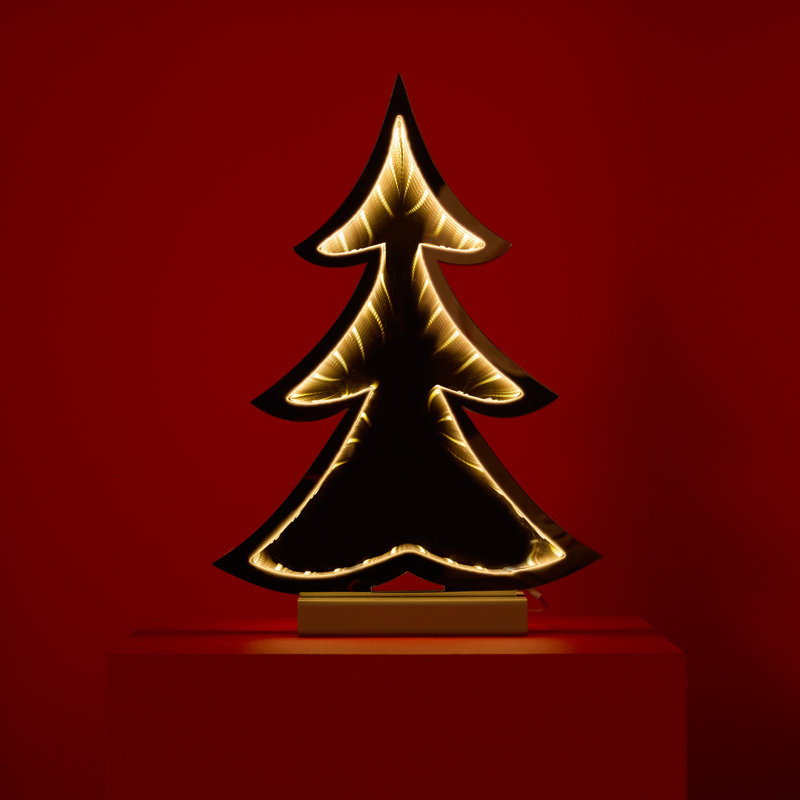 Pine Tree Outline Kanija Light Display (Set of 2)