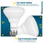 8,5 watts (équivalent à 65 watts), DEL BR30, ampoule à intensité variable, culot E26 / moyen (standard)-53938686