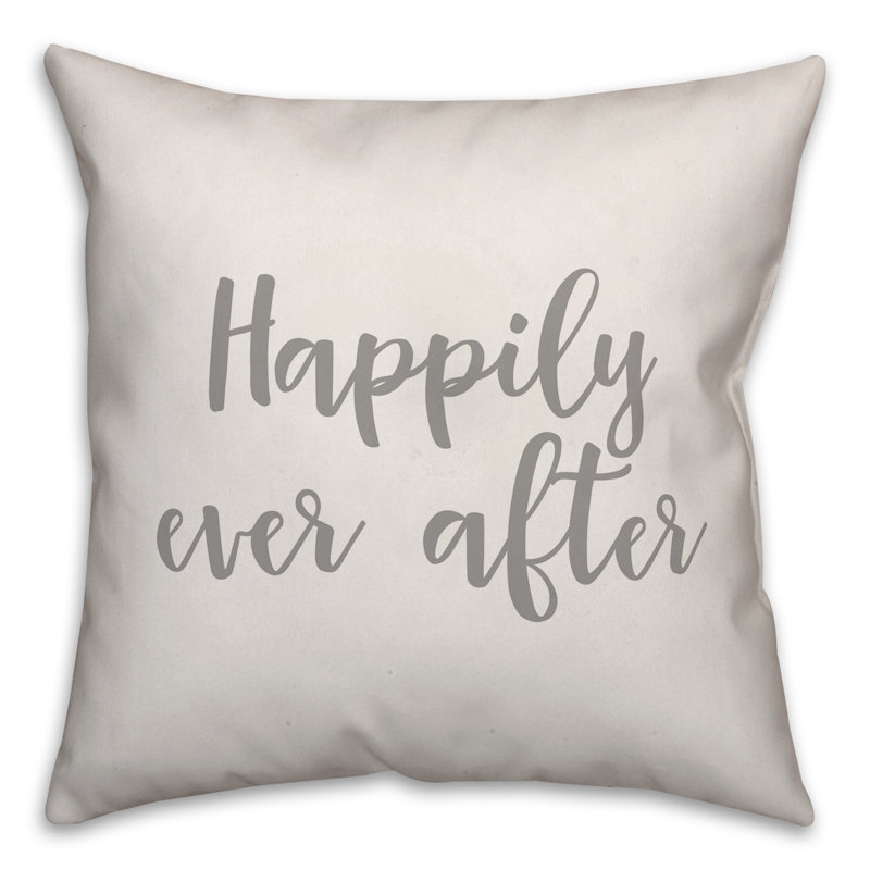  Coussin Happy Happy's Day, Blanc, Housse de coussin