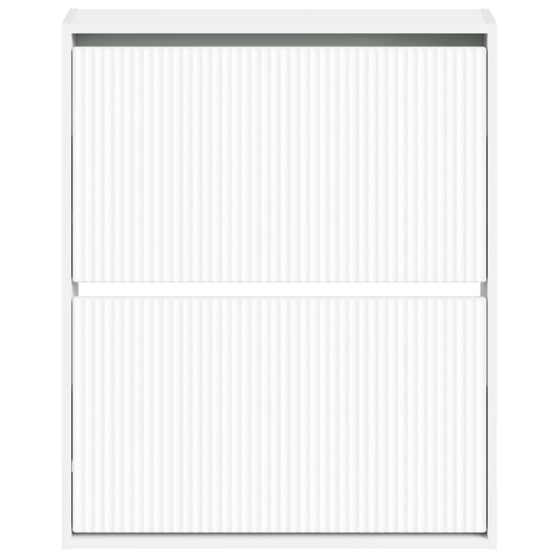 Flip Down Shoe Storage, 86 cm H x 71 cm W x 17 cm D, White