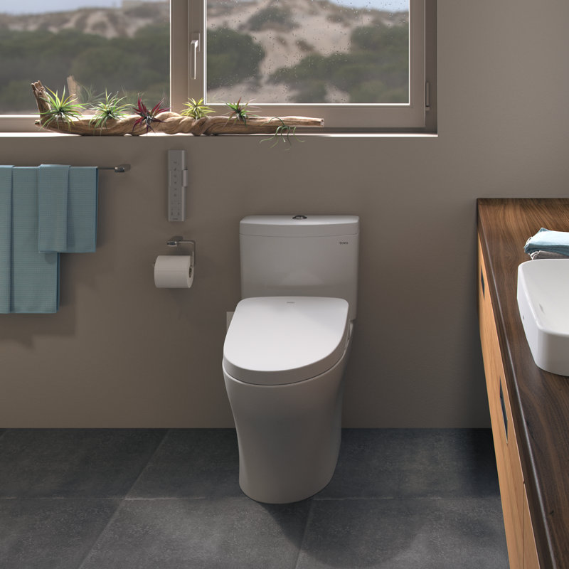 Aquia® Dual-Flush Elongated One-Piece Toilet with Tornado Flush (Seat Included)
