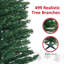 Arbre de Noël artificiel 7 pi, 499 pointes, branche artificielle, flamme, assemblage simple