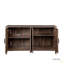 Armoire avec 4 portes et 4 tablettes ouvertes, armoire de rangement autoportante pour plancher, vestibule, plancher, salon, chambre à coucher, bureau-950637102
