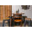 Whiskey Barrel Pub Table with 36" Solid Oak Top Handmade Rustic Bar Table Crafted by Family-Owned Mystic Barrels