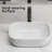 Bathroom Small Vessel Sink Above Counter White Porcelain Ceramic Oval Rectangle Bathroom Vanity Sink Bowl Lavatory Wash Basin