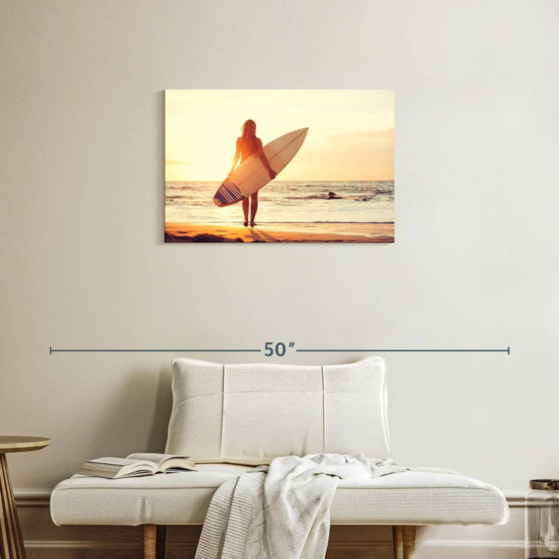 Senne Female Surfer, 20" H x 30" W