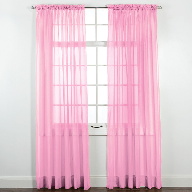 Winston Brands Elegance Polyester Sheer Curtain Single Panel