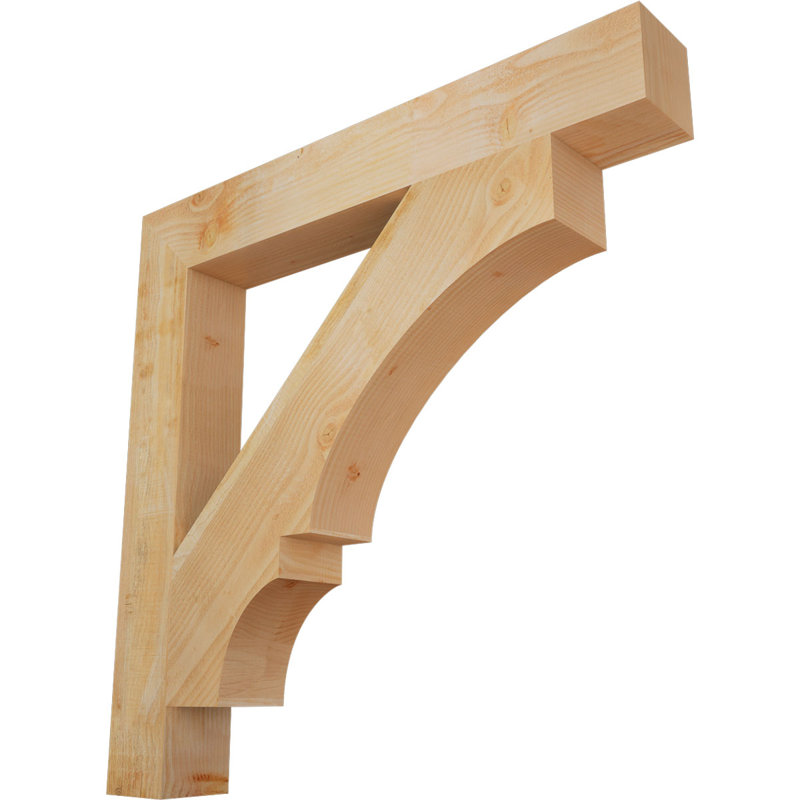 Support de bloc Balboa, Sapin Douglas scié brut, L 6 po x P 44 po x H 44 po
