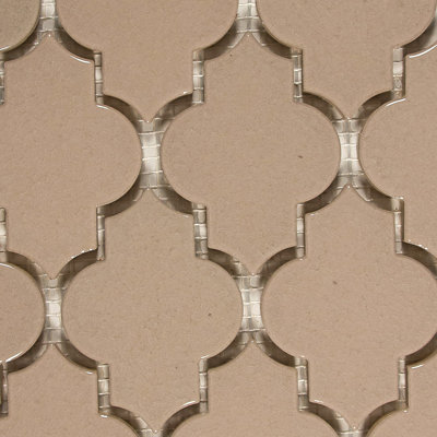 Carreau de mosaïque en céramique arabesque 3 po x 4 po Alhambra