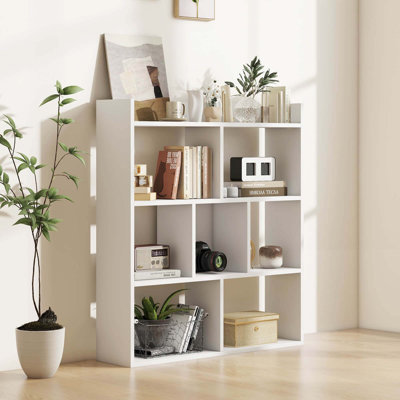 Costway 1 Pcs 7-cube Bookcase Open Storage Shelf With Anti-tipping Kits For Living Room