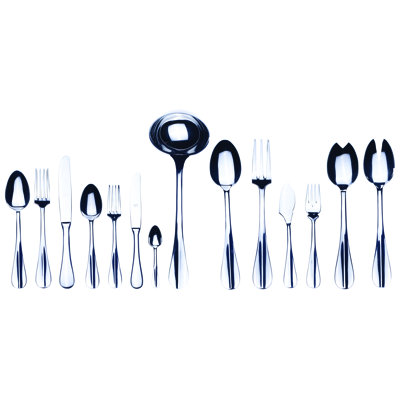 Roma Flatware Set (Configuration P) - 113 Pieces - Stainless Steel