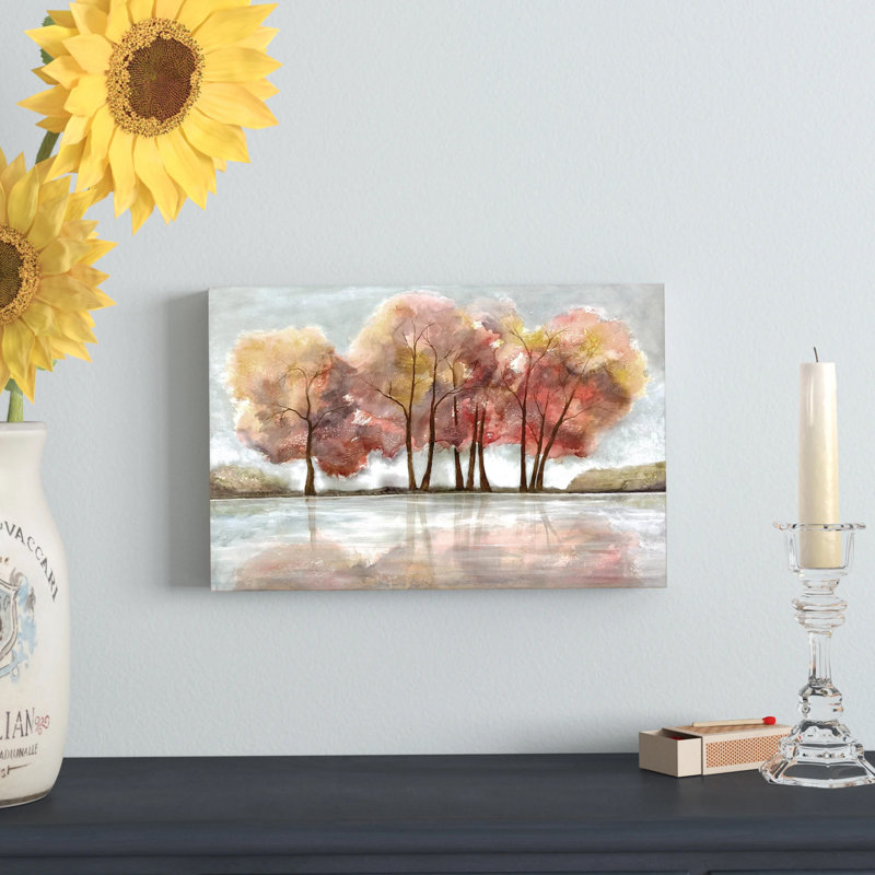 «Lakeside Forest» par Doris Charest, reproduction d'art sur toile tendue, H 8 po x l 12 po x P 0,75 po