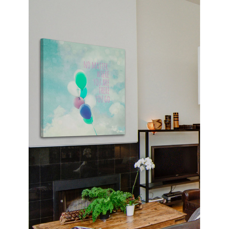 No Matter Where You Are by Sylvia Cook - Wrapped Canvas Print, 46cm H x 46cm W