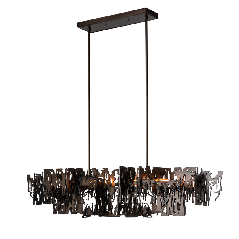 Brutus 4 - Light Unique Linear Pendant, Dark Smoke