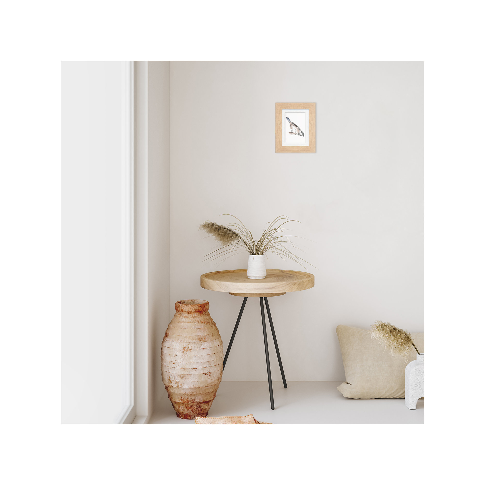 Arkhurst Wood Picture Frame with Mat, Natural, 4" x 6", 8" x 10"