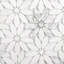 12” x 12” Carrara White Daisy Flower Mosaic Marble Tile Sheets Polished