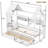 Twin Solid Wood Kids House Bed with Storage Drawers, Shelves & Window – Platform Bed for Boys & Girls, White-1223345150-1223345149