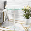 Tables de bout Modern, table d'appoint en verre trempé de 23,62 po pour la maison-1386124642