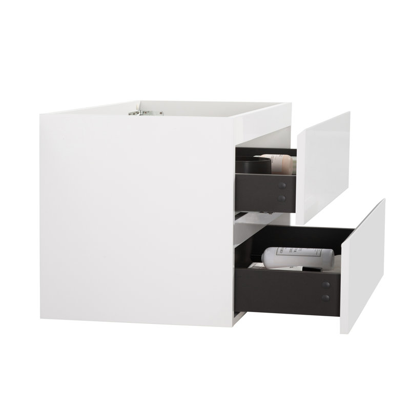 Armoire murale blanche sans lavabo, capacité de rangement accrue de 20%, tiroirs silencieux, poignée moderne, meubles fabriqués en blanc - 36W-201. Surface supplémentaire. Tiroir. Vision chic. . 17,85 po
