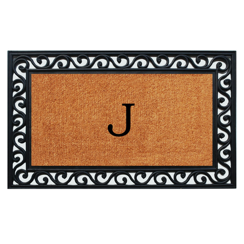 Zager Non-Slip Outdoor Doormat, Rectangle 1'10" x 3', J