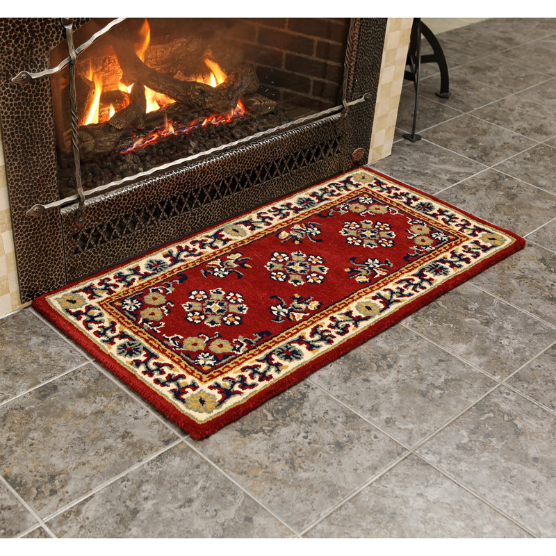 Tapis en laine fait à la main Geloff, Rectangle H 44 po x l 22 po