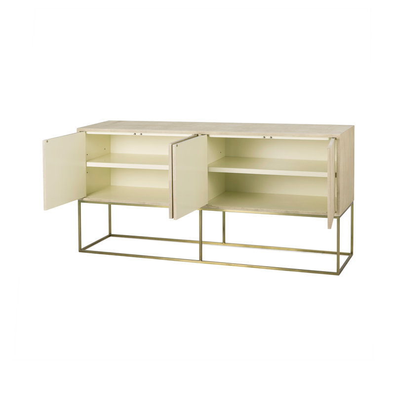 Alice Credenza - Emboss Faux Shagreen / Ivory