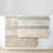 Woven Texture Stripe Bath Rug Grey 22X58