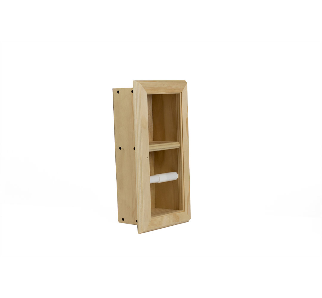 Butler Double Recessed Toilet Paper Holder Timber Tree Cabinets 