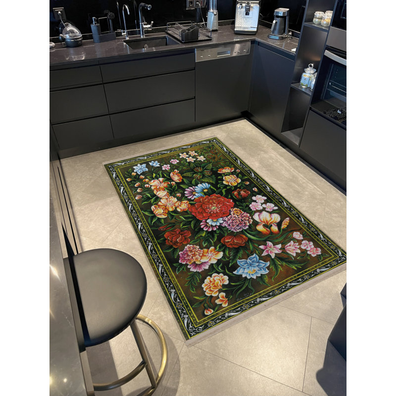 Tapis rectangulaire Crosson, Tapis de couloir 4 pi x 8 pi 3 po