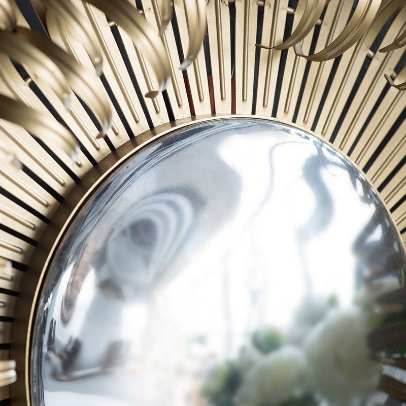 Wilkish Iron Sunburst Wall Mirror